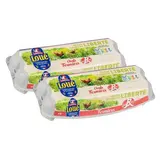 Loué Oeufs fermiers Label Rouge IGP plein air, calibre moyen, Lot de 2x12 oeufs