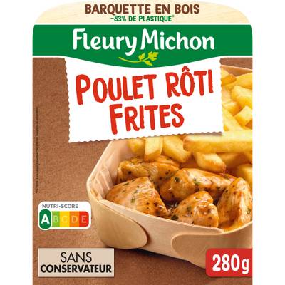 Fleury Michon Poulet Rôti et Frites, 1 Part - 280g