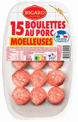 Boulettes de porc moelleuses, Bigard (x15, 300 g)