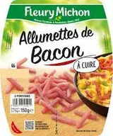 Allumettes de bacon fumées à cuire, Fleury Michon (2 x 75 g)