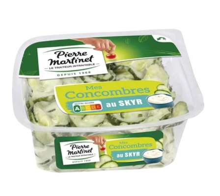Concombres au skyr, Pierre Martinet   (300 g)