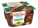 Dessert végétal saveur Chocolat, Sojasun (4 x 100 g)