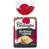 Pain tartines spécial Campagne, La Boulangère (x 12, 450 g)