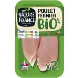 Escalope de poulet fermier BIO, Nature de France (x 2, 200 g)