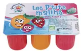 Les P'tits Malins BIO, fromage frais aux fruits, 3 % MG, Grandeur Nature (x 6, 360 g)