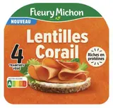 Tranches de lentilles corail, Fleury Michon (x 4 tranches, 120 g)