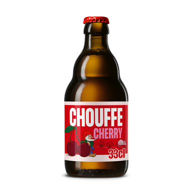 Bière artisanale belge cherry CHOUFFE, 8°, bouteille de 33cl