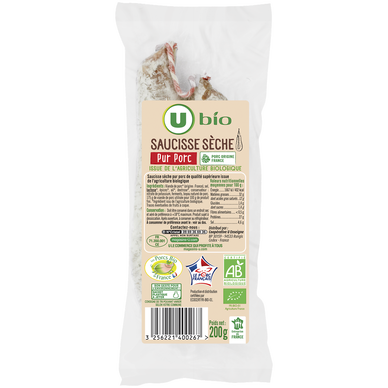 Saucisse sèche Pur Porc - 200g