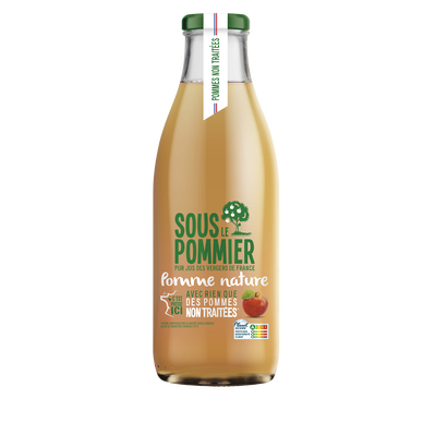 Pur Jus de Pomme non traitées SOUS LE POMMIER, 1L