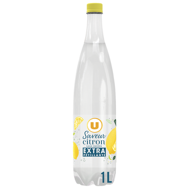 Eau gazeuse extra pétillante Saveur Citron zéro sucre U 1l