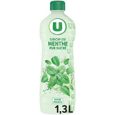 Sirop de menthe  bouteille de 1,3l