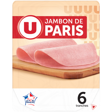 Jambon de Paris sans couenne - x6 tranches, 240g