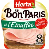 Jambon à l'Etouffée HERTA Le Bon Paris 8 Tranches - 340g