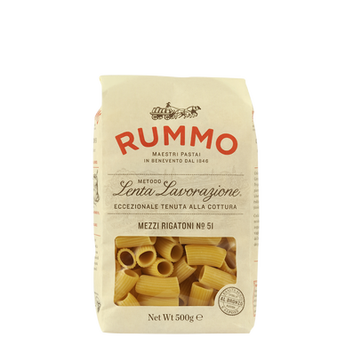Pâtes Mezzi rigatoni n°51 RUMMO 500g
