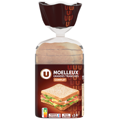 Pain de mie sandwich complet  550g