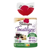 Pain de mie grandes tranches céréales Toastiligne LA BOULANGERE - 12 tranches - 500g