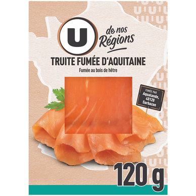 Truite fumée, 4 tranches 120g