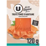 Truite fumée, 4 tranches 120g