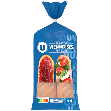 Baguettes viennoises  x4, 340g