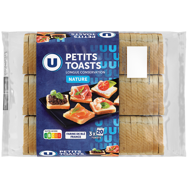 Toasts pain de mie longue conservation nature 255g