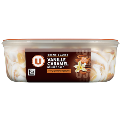 Bac crème glacée vanille caramel - 506g