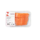 Pavé de saumon, Salmo salar, avec peau, PRIX MINI, élevé en Norvège, 2pièces, barquette de 250G