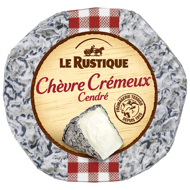 Chèvre crémeux cendré LE RUSTIQUE 140g