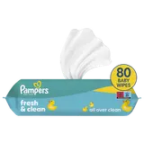 Lingettes freshclean PAMPERS x80
