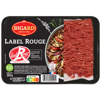 Cheveux d'Ange, 12% MAT.GR.,LABEL ROUGE, BIGARD, France, barquette 300g
