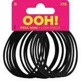 Elastiques pour Cheveux Fins Noir OOH !