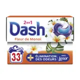 Lessive Capsules Pods 2en1 Elimination des Odeurs Fleur de Monoi DASH