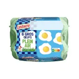 LUSTUCRU SELECTION Oeufs de poules élevées en plein air gros calibre