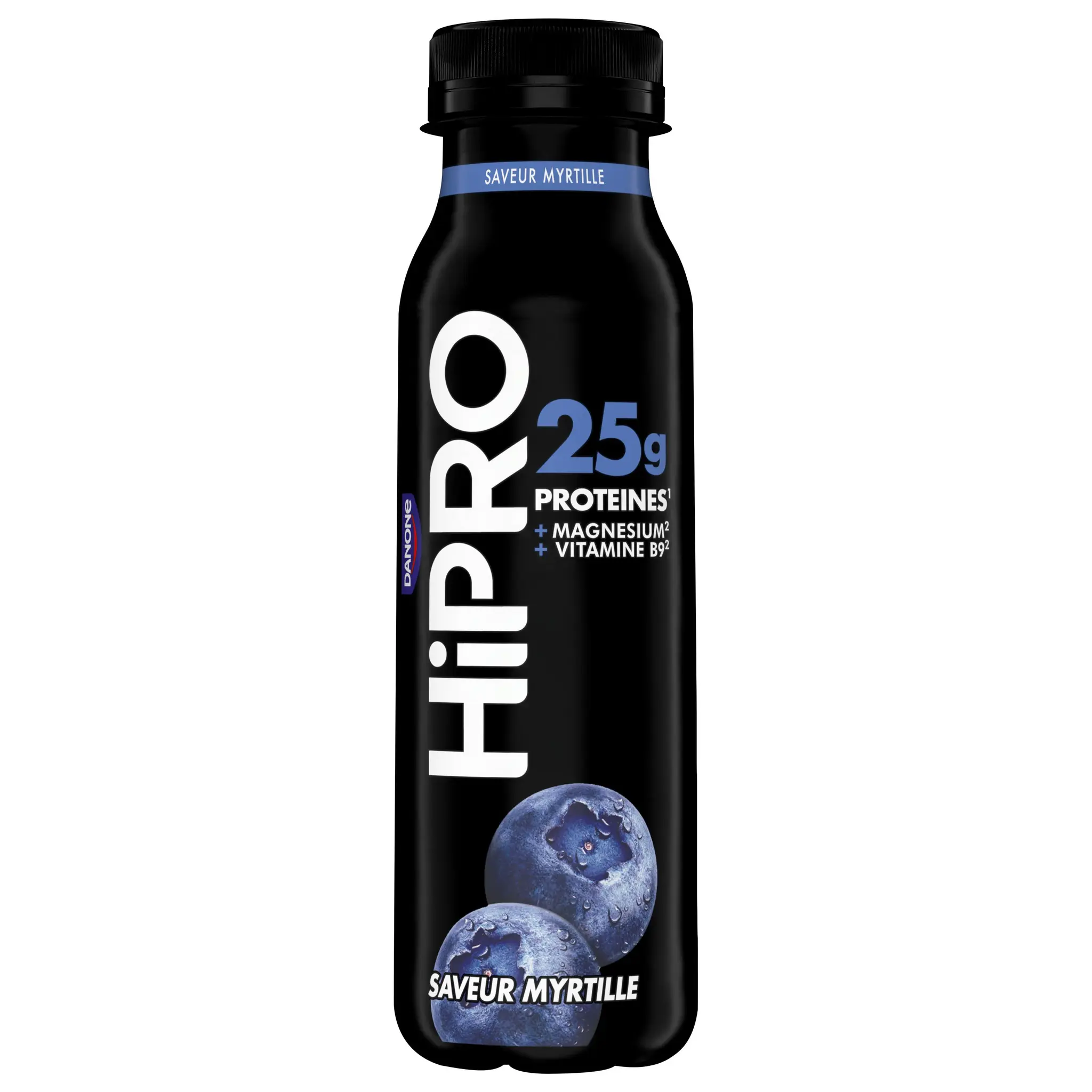 HIPRO Yaourt à boire protéiné saveur myrtille 0% MG