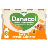 DANONE Danacol Yaourt à boire saveur pêche abricot