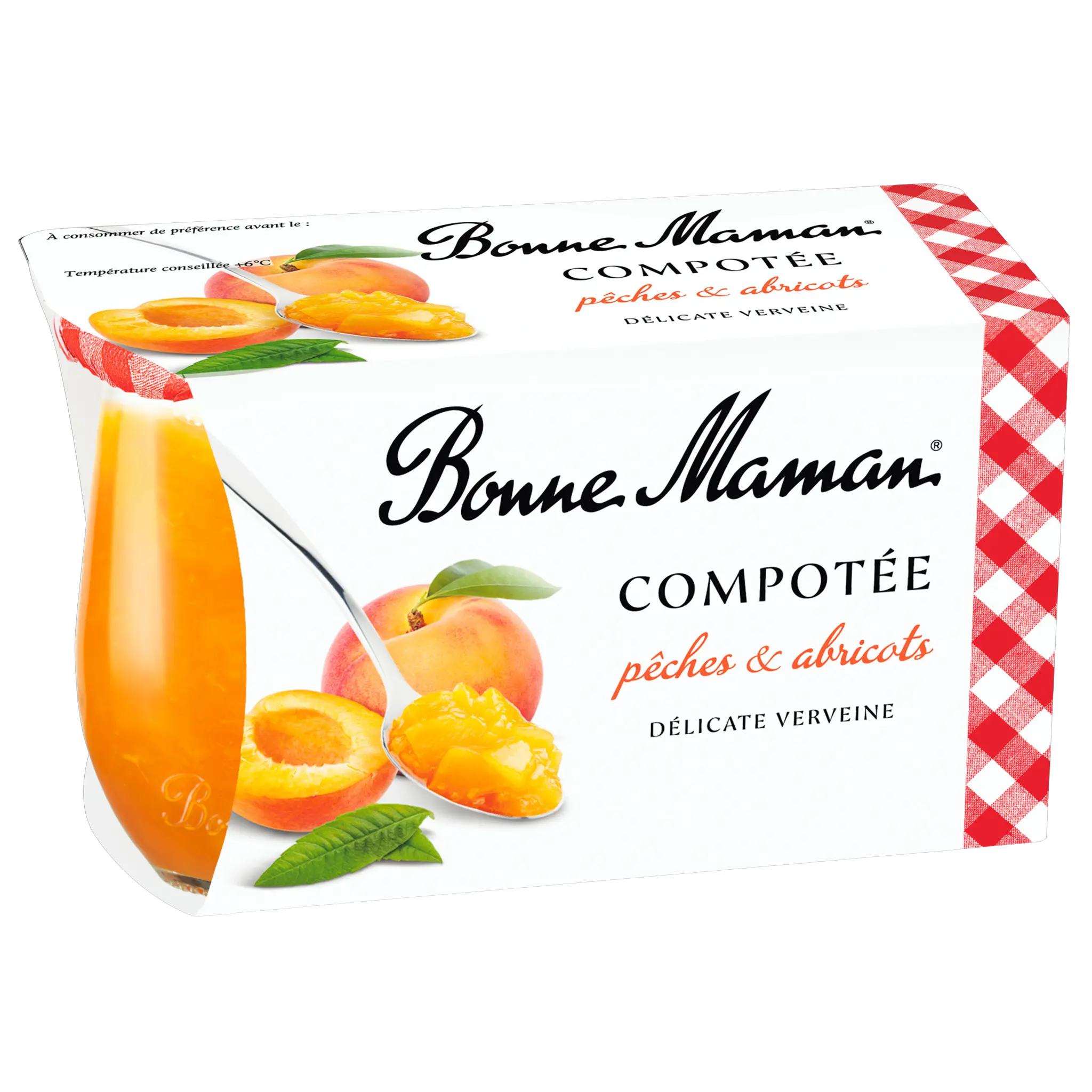 BONNE MAMAN Compotée de pêches abricots et verveine