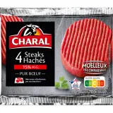 CHARAL Steaks Hachés Pur Bœuf 15%mg