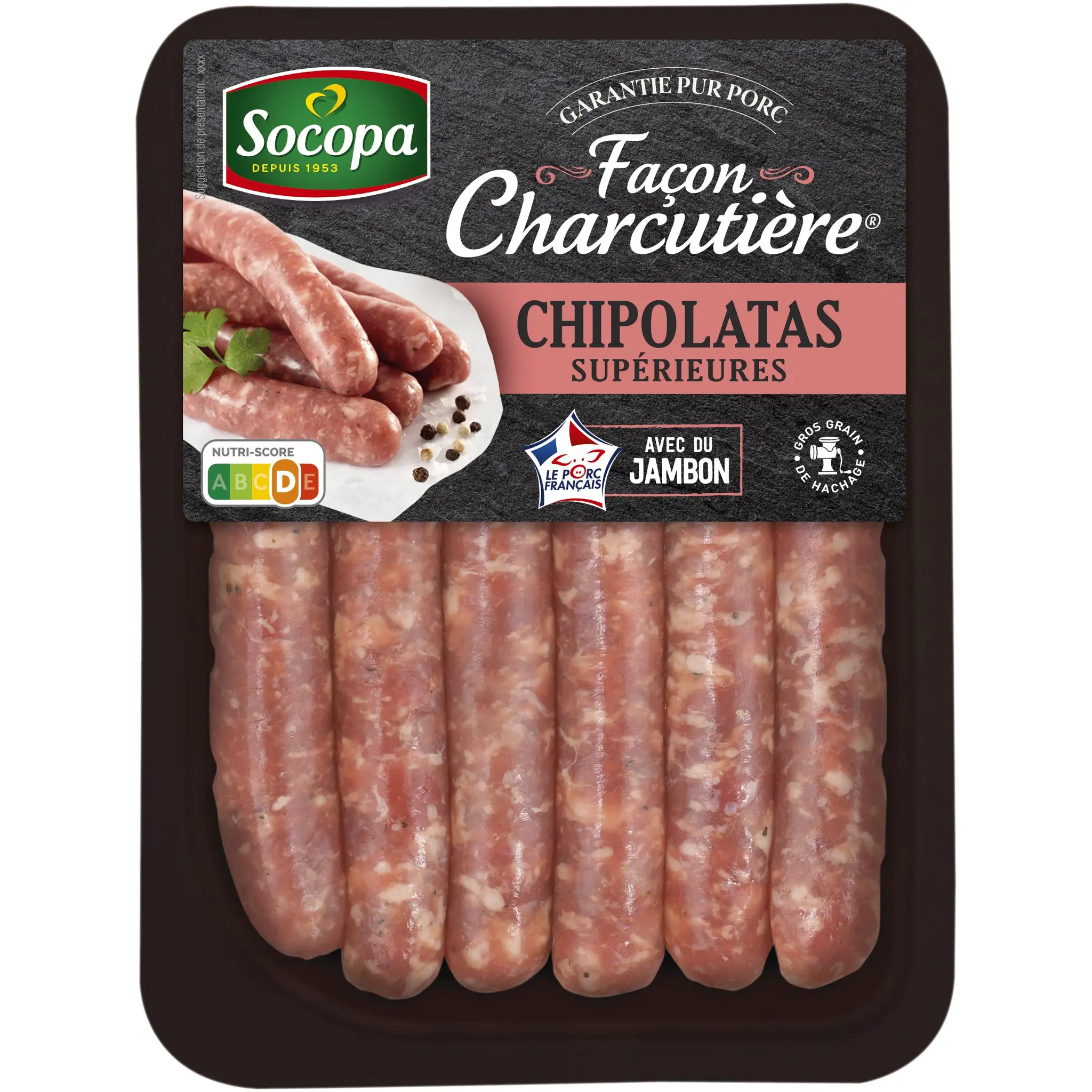 SOCOPA Chipolatas supérieures façon charcutière