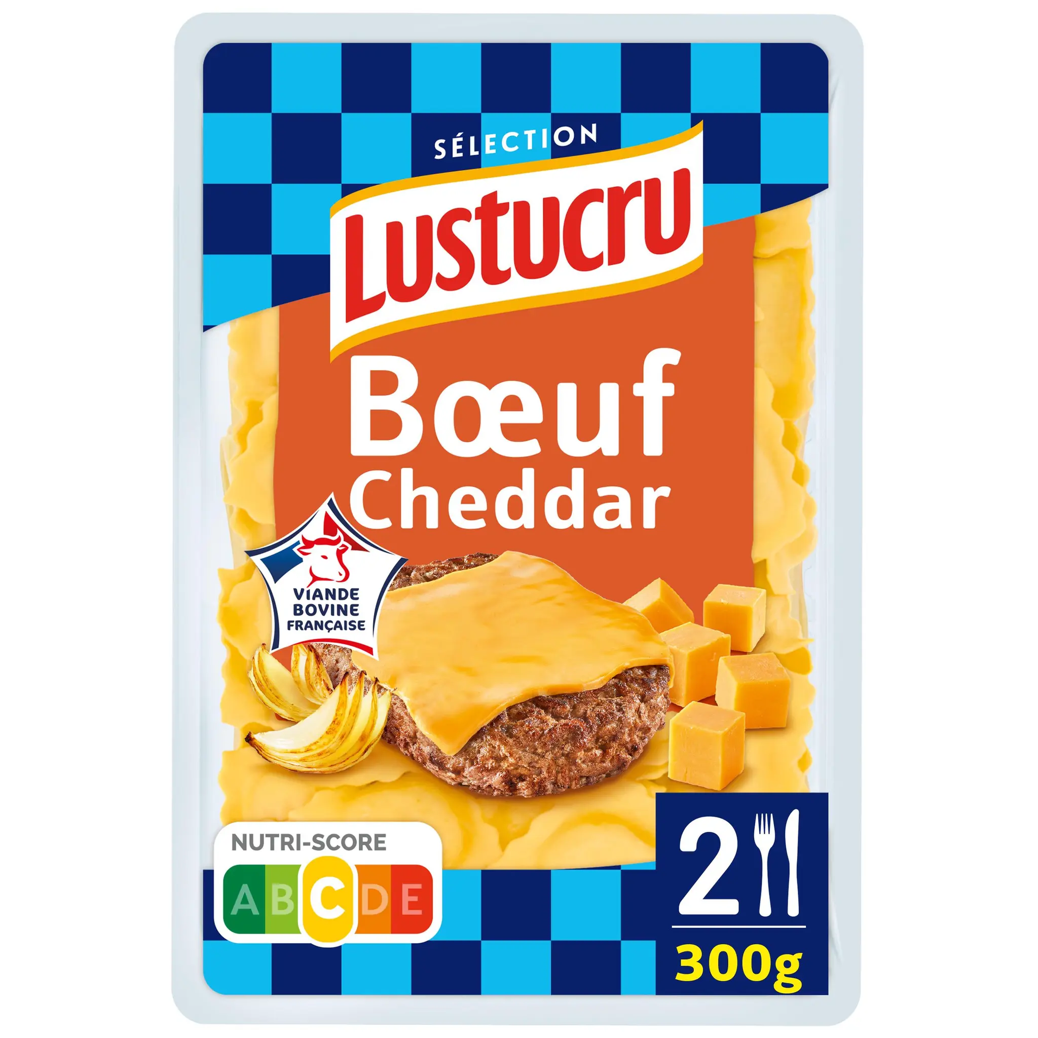 LUSTUCRU Ravioli bœuf cheddar