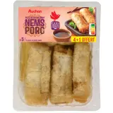 AUCHAN Nems porc avec sauce nuoc-mâm