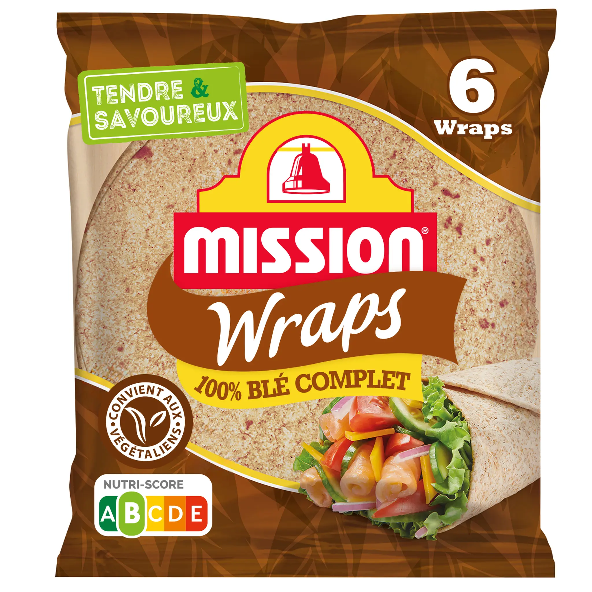 MISSION Wraps au blé complet