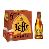 LEFFE Bière ambrée 6,6% pack bouteilles