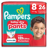 PAMPERS Baby Dry couches-culottes taille 8 (17kg+)