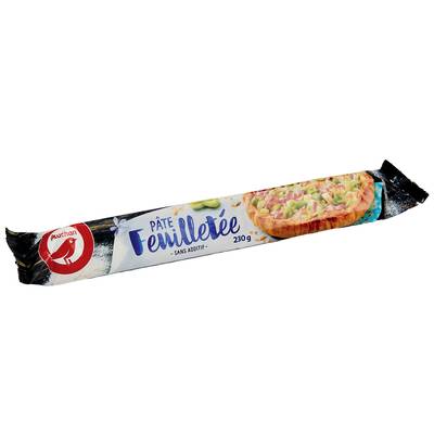 Auchan Pâte Feuilletée Sans Additif, 230g