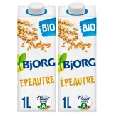 Bjorg Épeautre sans sucres ajoutés Boisson Végétale Bio, Lot de 2x1L