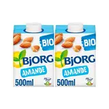 Bjorg Lait d'Amande Boisson Végétale Bio, Lot de 2x50cl