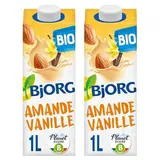 Bjorg Lait d'Amande Vanille Boisson Végétale Bio, Lot de 2x1L