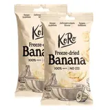 Koro Bananes lyophilisées en rondelles, Lot de 2x45g