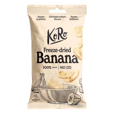 Koro Bananes lyophilisées en rondelles, 45g