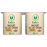 Yaourts à la vanille BIO, U (4 x 125 g)