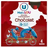 Crème dessert chocolat Mat & Lou, U (4 x 85 g)
